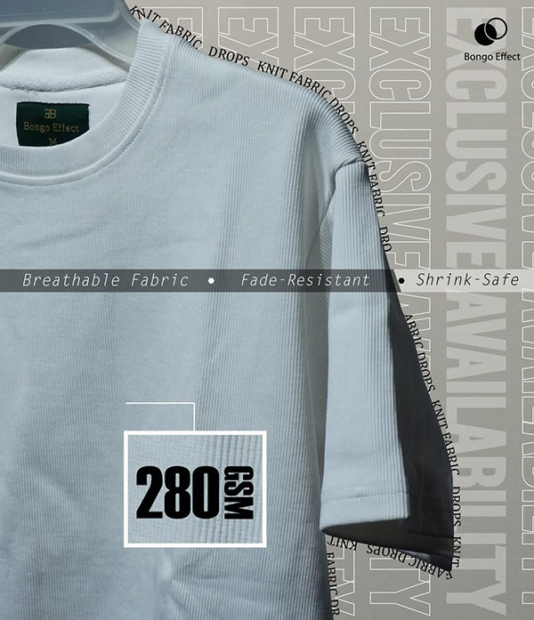 Drop Shoulder White